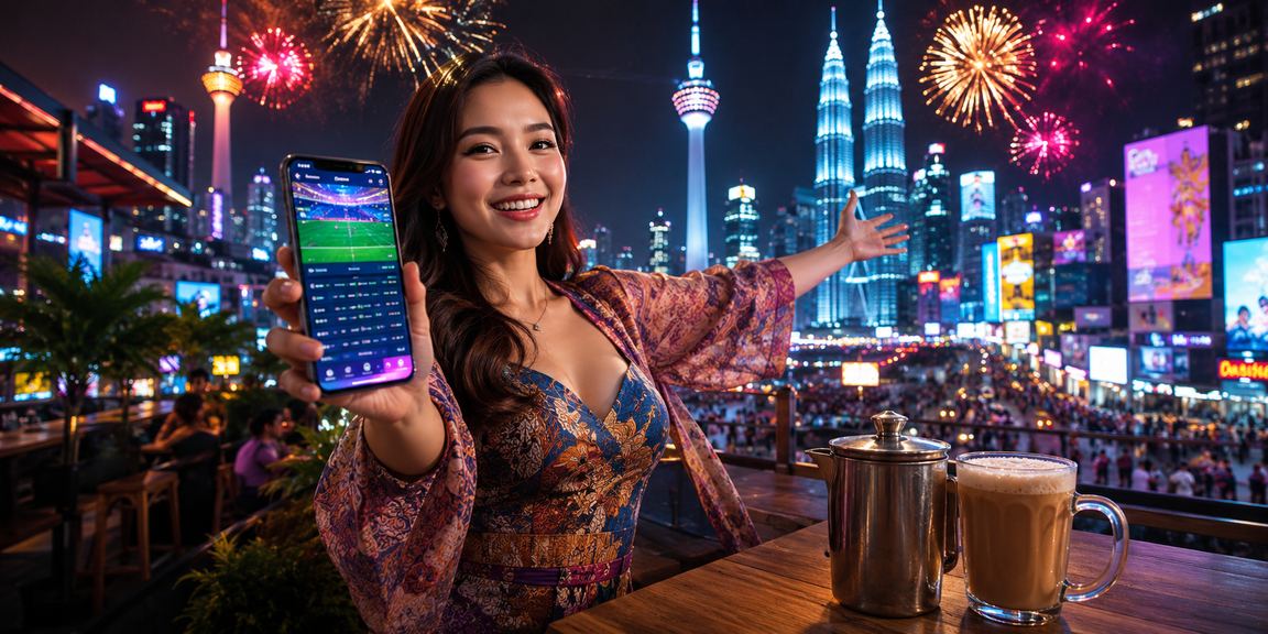 Pemain menggunakan telefon pintar untuk main Baccarat secara mudah alih di 46100 Kuala Lumpur