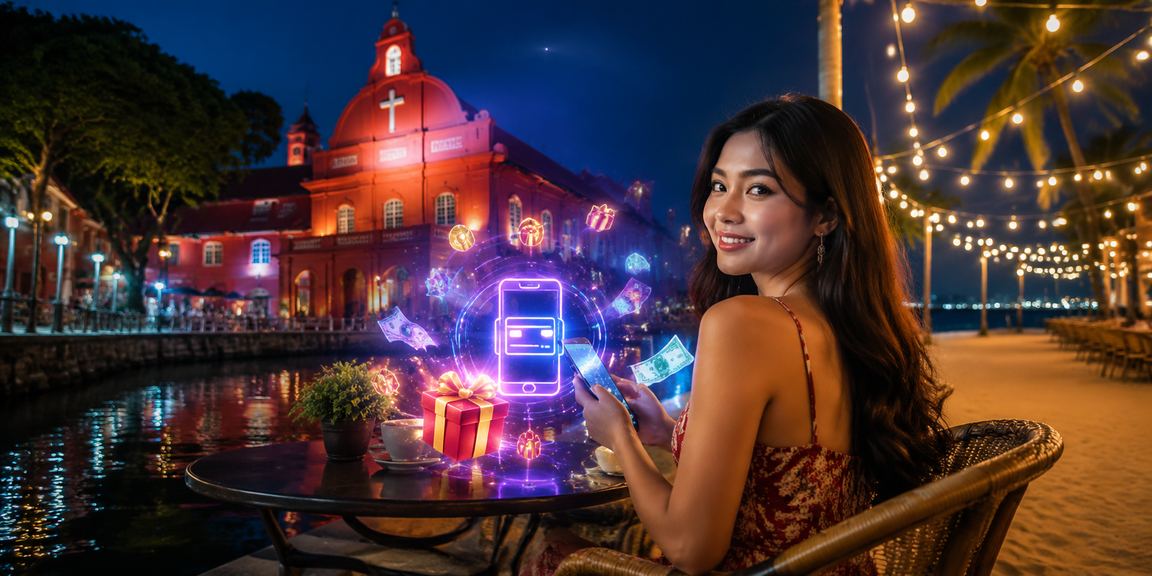 Pemain Malaysia mendaftar akaun 46100 melalui telefon pintar di Melaka